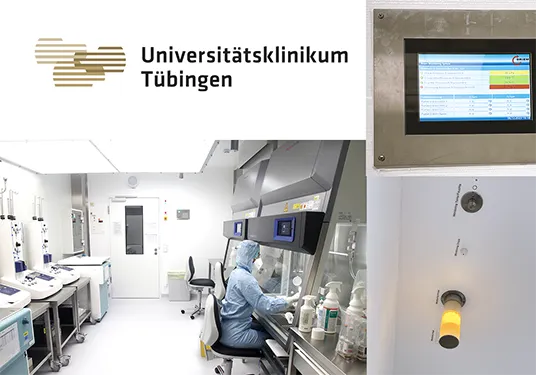 Reinraum Monitoring Universitätsklinikum Tübingen